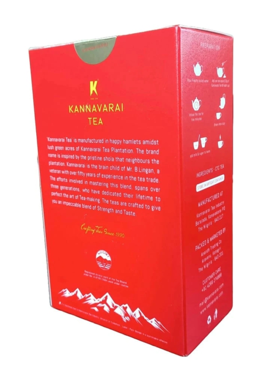 Ooty Kannavarai Gold Dust CTC Tea Powder - Authentic Nilgiri Tea from Ooty Tea Factory