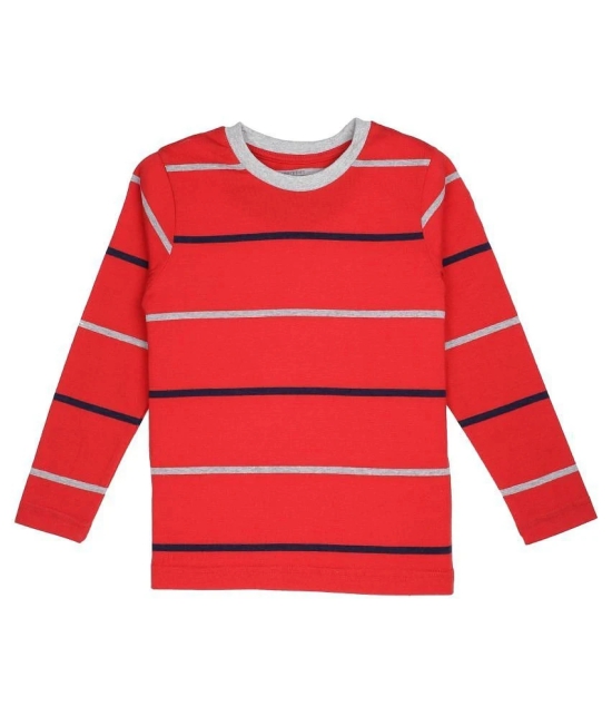 Proteens Boys Red Printed Round Neck T-Shirts - None