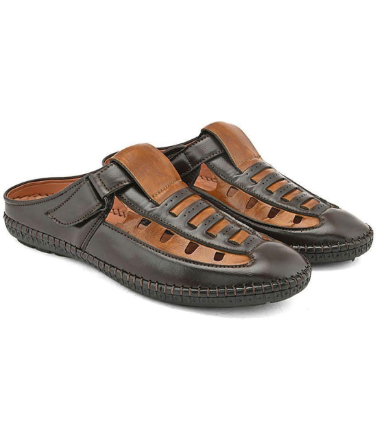 Leeport - Brown Men's Sandals - None