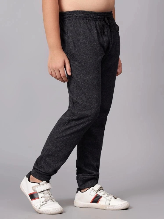 Diaz Pack of 1 Boys Cotton Blend Trackpant ( Charcoal ) - None