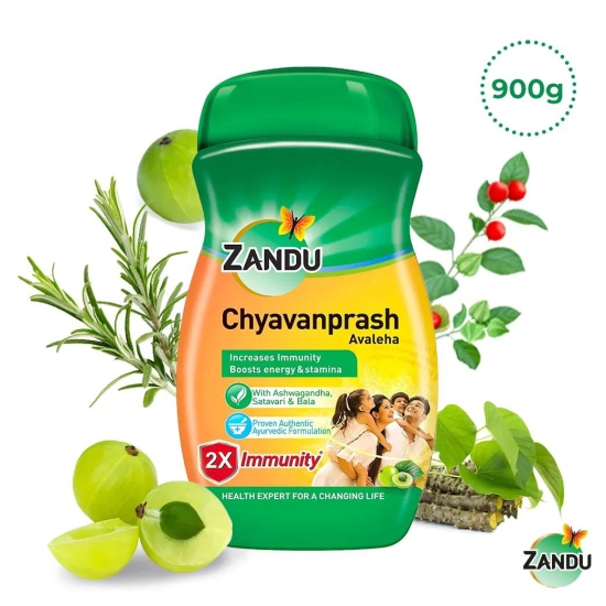 Zandu Chyavanprash Avaleha for 2x Immunity, Strength,  Stamina & Vitality 900g