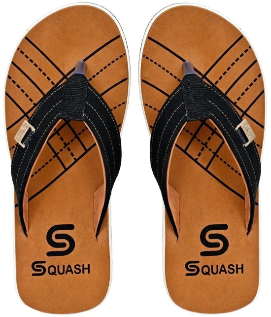 Squash - Brown Mens Thong Flip Flop - None