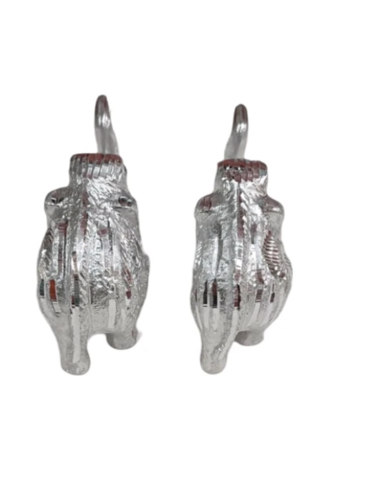 A Pair of Silver-Plated Elephants (pack of 2)