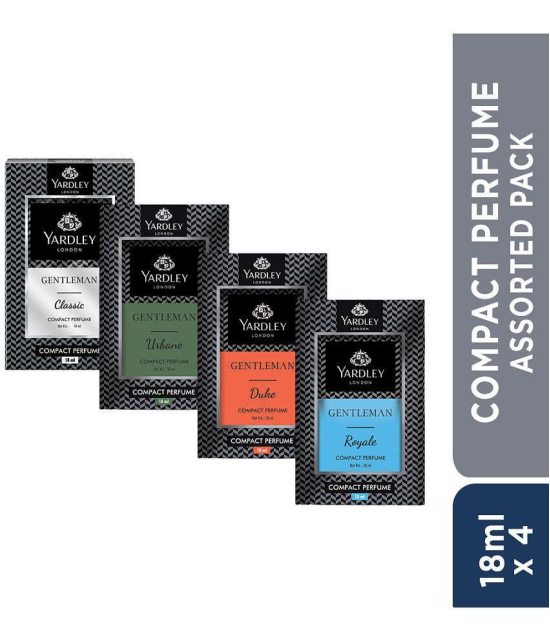 Yardley London - Gentleman compact perfume- Assorted pack of 4 Deodorant Spray & Perfume For Men 18 ML ( Pack of 4 )