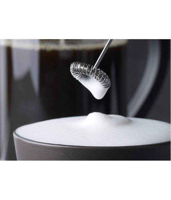 Milk Wand Mixer Frother for Latte Coffee Hot Milk, Milk Frother for Coffee, Egg Beater, Hand Blender, Coffee Beater - Black