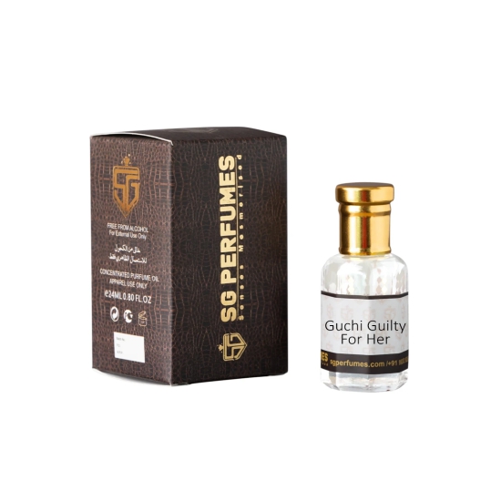 Guchi Guilty For Her Platinum Attar - SG Perfumes | 12ml & 24ml-24ml