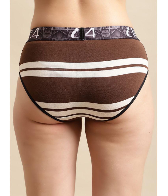 IC4 - Brown Hipsters Modal Striped Women's Hipster ( Pack of 1 ) - None