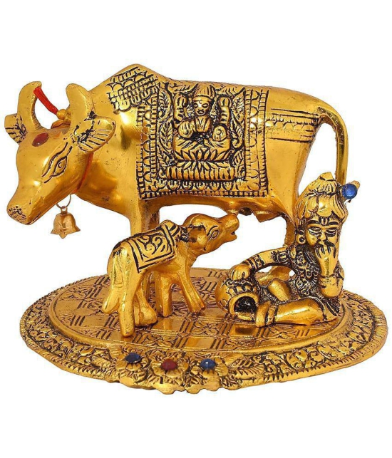 TISYAA - Brass Cow and Calf Idol ( 13 cm )