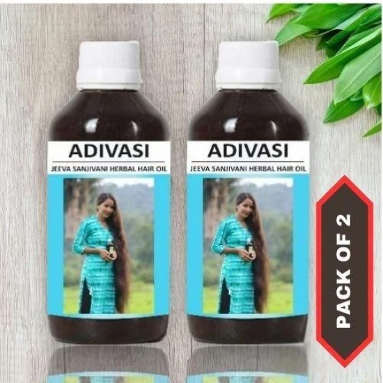 Adivasi Herbal Hair Oil 125ML (Pack of 2)-free Size