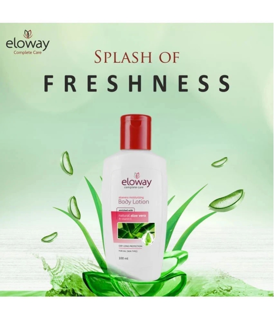 Eloway Aloe Vera Moisturizing Body Lotion 100ml Pack of 3