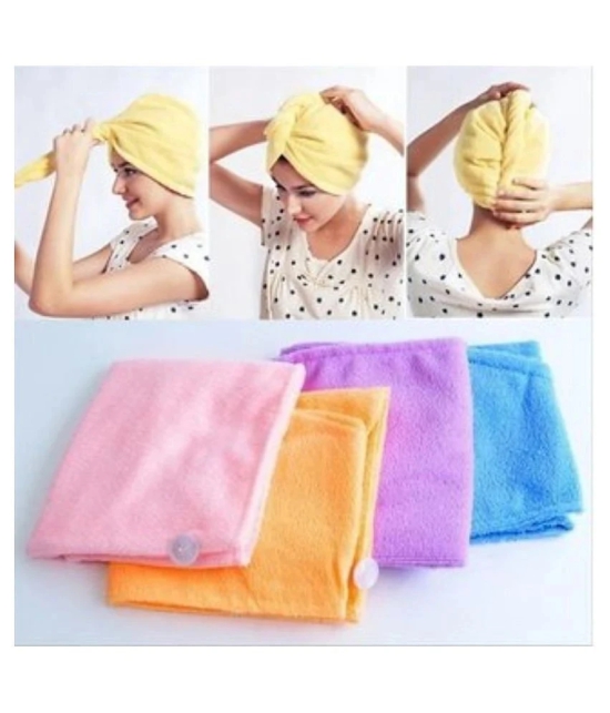 Sakshi Enterprise  HAIR WRAP TOWEL Microfiber hair wrap towel-Set of 3 - Multi Color