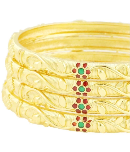 Bhagya Lakshmi - Gold Bangle Set ( Pack of 1 ) - None