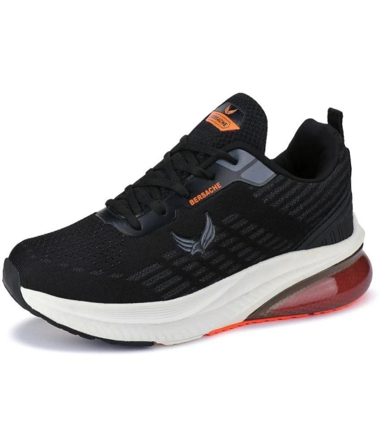 Bersache Sports Shoes Black Mens Sports Running Shoes - None