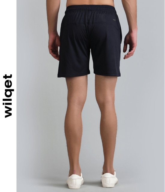 Mens Dryfit Runing Embossed Shorts-Black / XL