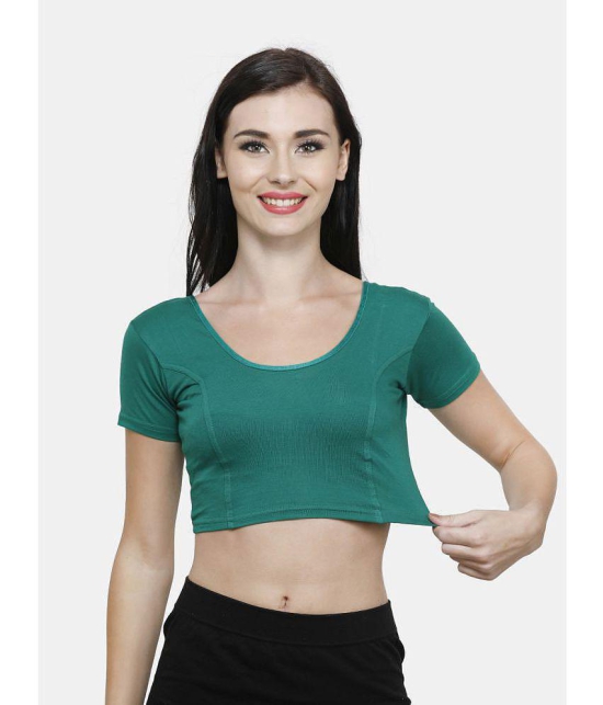 Vami - Green Readymade without Pad Cotton Blend Womens Blouse ( Pack of 1 ) - None