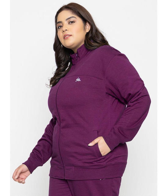 YHA Fleece Womens Zippered Sweatshirt ( Purple ) - None