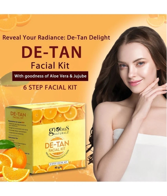 Globus Naturals DeTan Facial Kit, 40gm