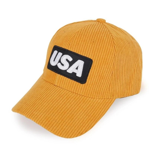 PENYAN Yellow Cotton Blend Mens Cap ( Pack of 1 ) - Yellow