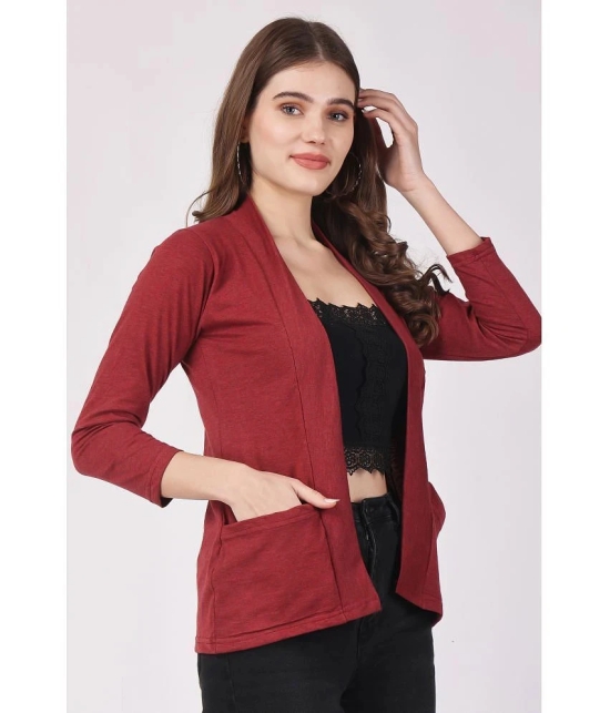 Affair Cotton Womens Shrugs - Maroon ( Single ) - None