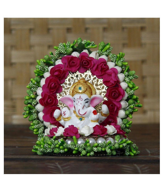 eCraftIndia Showpiece Resin Ganesha Idol 12 x 10 cms Pack of 1