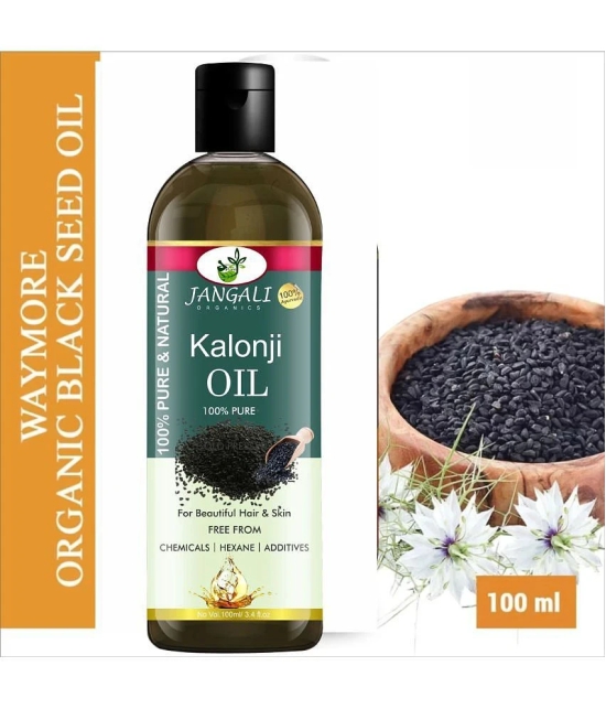 PURE JANGALI ORGANICS Cold Pressed Kalonji Oil - Black Seed Oil - For Hair 100ML