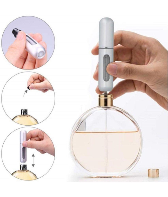 SHB 5ml Refillable Aluminum Perfume Bottle Portable Travel Cosmetics Sub-Bottle Mini Spray Bottle (Random color)