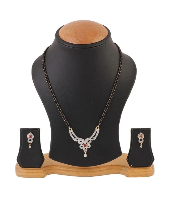 Youbella Silver Alloy Mangalsutra Set With Chain