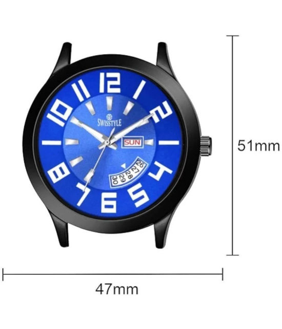 Swisstyle Black Silicon Analog Mens Watch