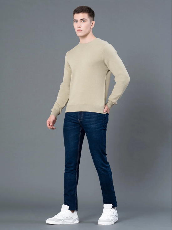 RedTape Round Neck Solid Sweater for Men | Essential Comfort for Every Day