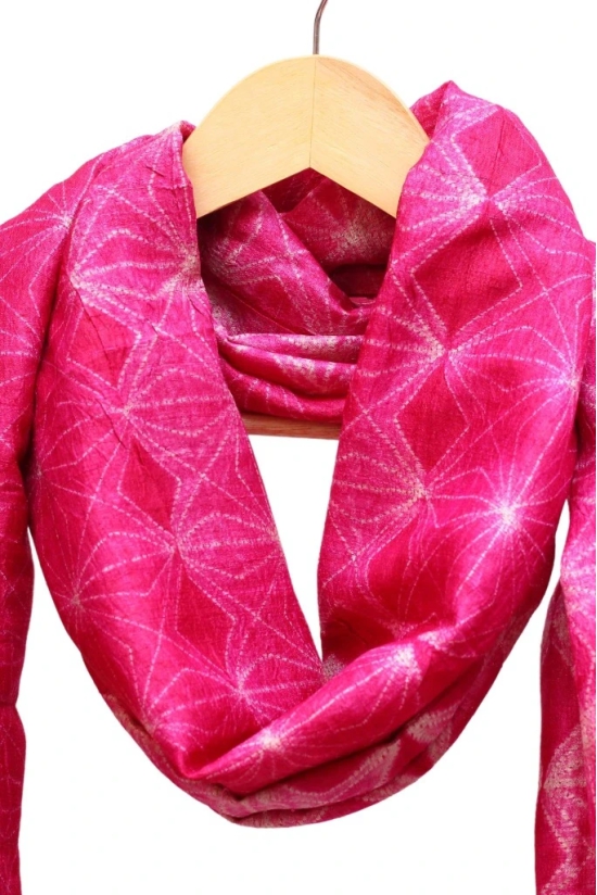 Tisser Kosa (Tussar) Silk Dupatta With Shibori