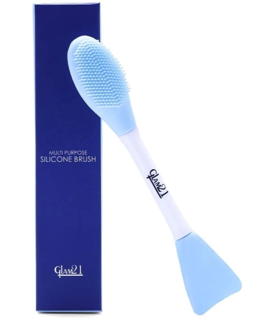 Glam21 Multipurpose Silicone Brush With 2in1 Soft Double-sided Deep Cleansing & Skin Massaging