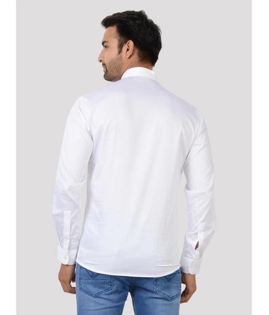 Maharaja - White 100 percent Cotton Mens Shirt Style Kurta ( Pack of 1 ) - None