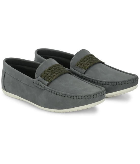 Leeport Gray Mens Slip on - 8