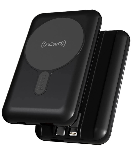 ACwO 10000 -mAh 22.5W Li-Ion Power Bank - Black