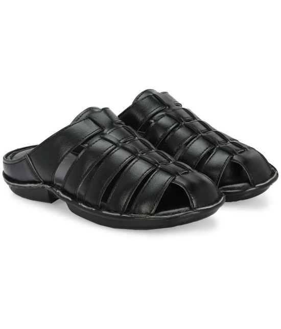 Leeport - Black Mens Sandals - None