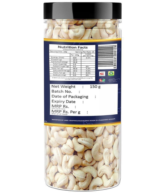 YUM YUM Premium Raw Cashews Nut Kaju 450g (3X150g) Dry Fruits