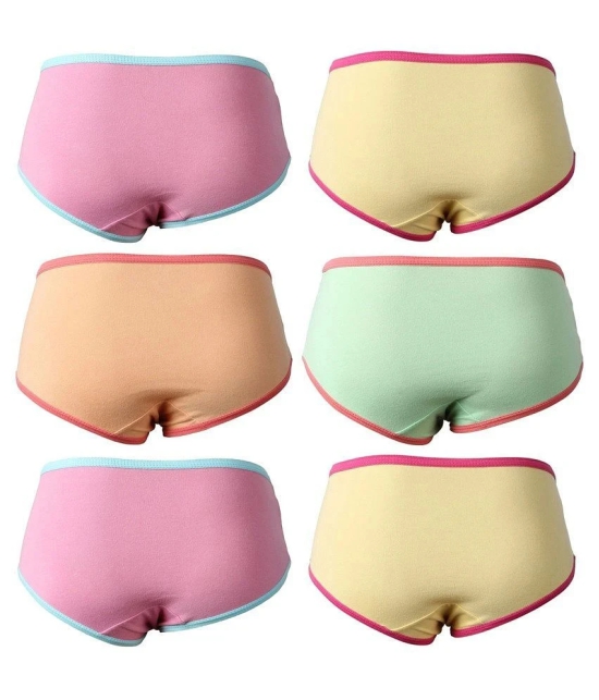 Bodycare Pack of 6 100% Cotton Girls Panties ( Multi ) - 11-12 Years