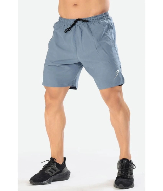 Fuaark - Light Blue Polyester Mens Gym Shorts ( Pack of 1 ) - None