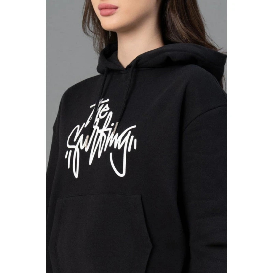 Mode By RedTape Women Black Graphic Print Hoodie