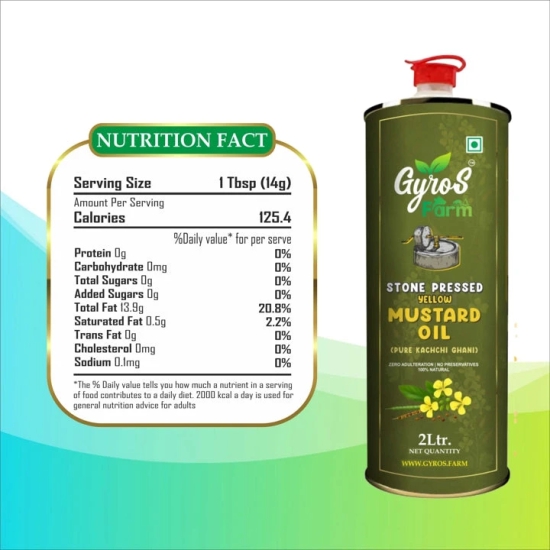 Stone Cold Pressed Yellow Mustard Oil Combo | 2L + 2L | zero Adulteration | Sieve Filtered-2 Liter + 2 Liter