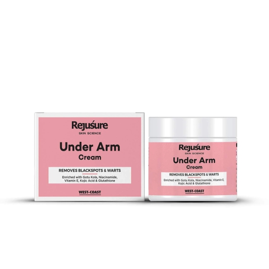 Rejusure Under Arm Cream - Brightens  Pores  Dark Spots  Warts  Underarm Care - 50 gm-Rejusure Under Arm Cream - Brightens | Pores & Dark Spots | Warts | Underarm Care - 50 gm