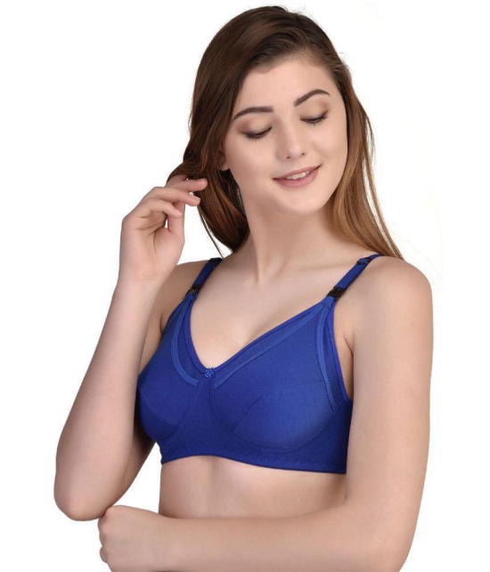 Desiprime Poly Cotton Everyday Bra - Blue Single - 36B