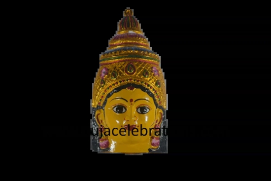 Varalakshmi Amman Yellow Face-11 inches