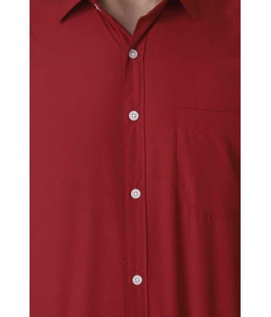 Springberry - 100% Cotton Slim Fit Red Men's Casual Shirt ( Pack of 1 ) - None