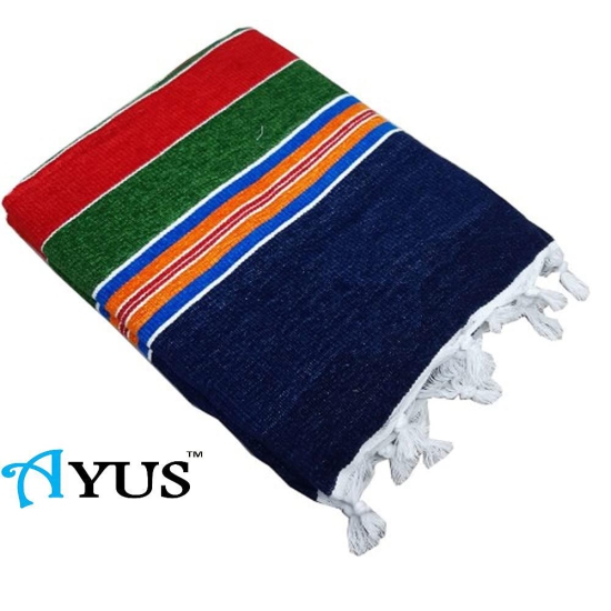 AYUS Cotton Acrylic Soft Velvet Finish Multi Purpose Galicha Dari/Satranji/Carpet (Multicolour, 56x 86 Inch)