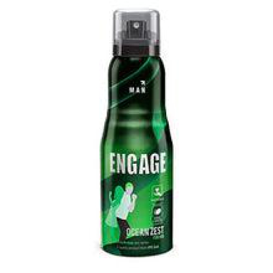 Engage Ocean Zest Deodorant For Men, Citrus And Aquatic, Skin Friendly, 150ml