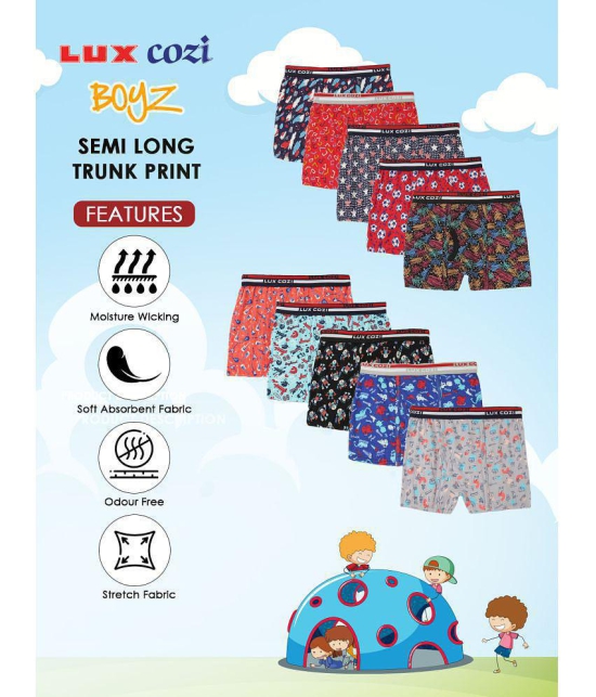 Lux Cozi - Multicolor Cotton Boys Trunks ( Pack of 2 ) - None