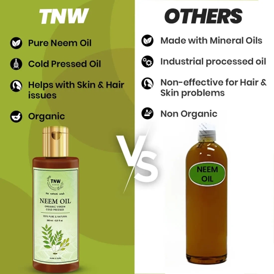 Neem Oil - Cold Pressed Oil For Skin & Hair (Pure & Natural)