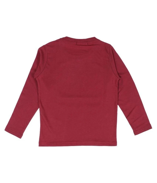 NEUVIN - Maroon Cotton Blend Boys T-Shirt ( Pack of 1 ) - None