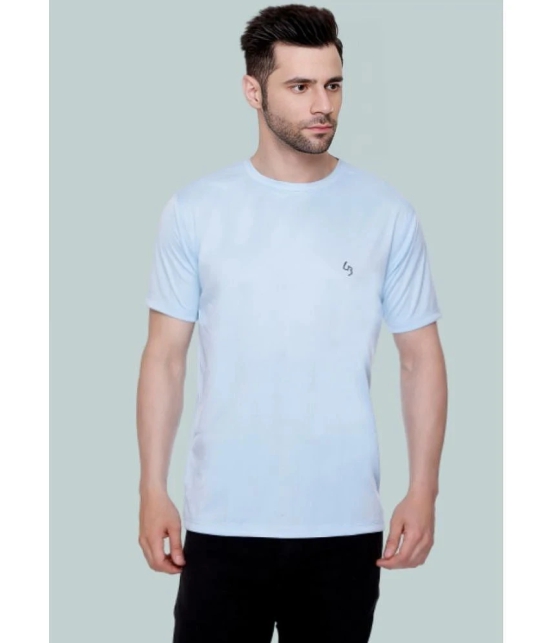 LEEBONEE - Sky Blue Polyester Regular Fit Mens T-Shirt ( Pack of 1 ) - None